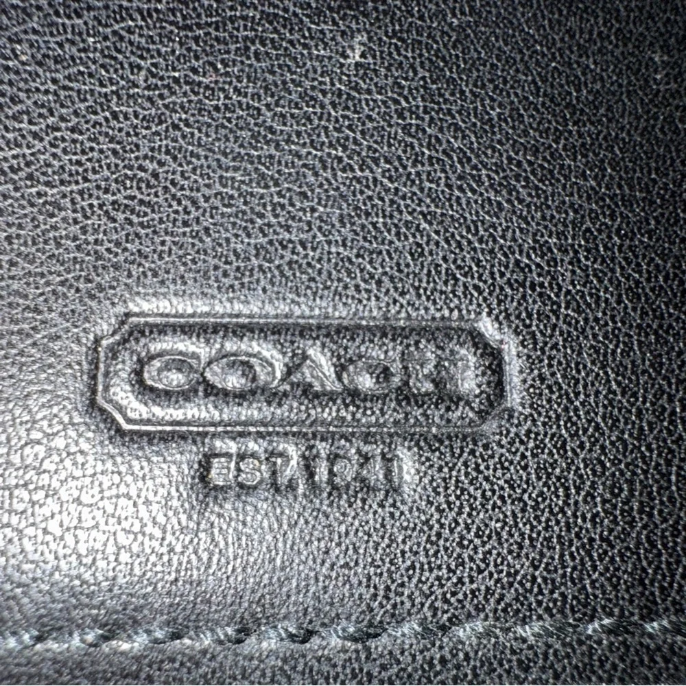 Vintage ▶️ COACH ◀️ Black Leather Travel CD Case